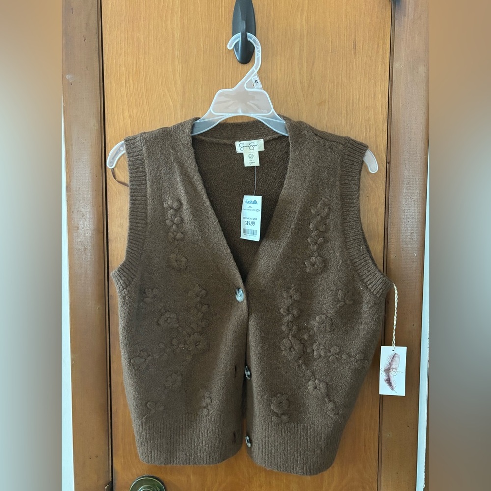 Jessica Simpson Sweater Vest w/ Buttons